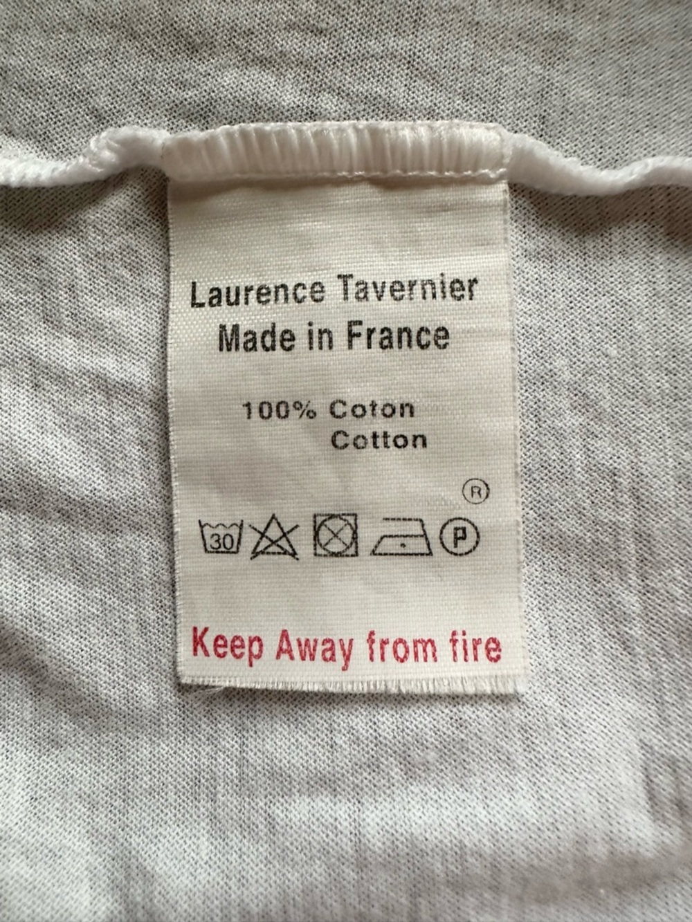 Laurence Tavernier White 100% Cotton Jersey Nightgown Chemise France S - Picture 2 of 9
